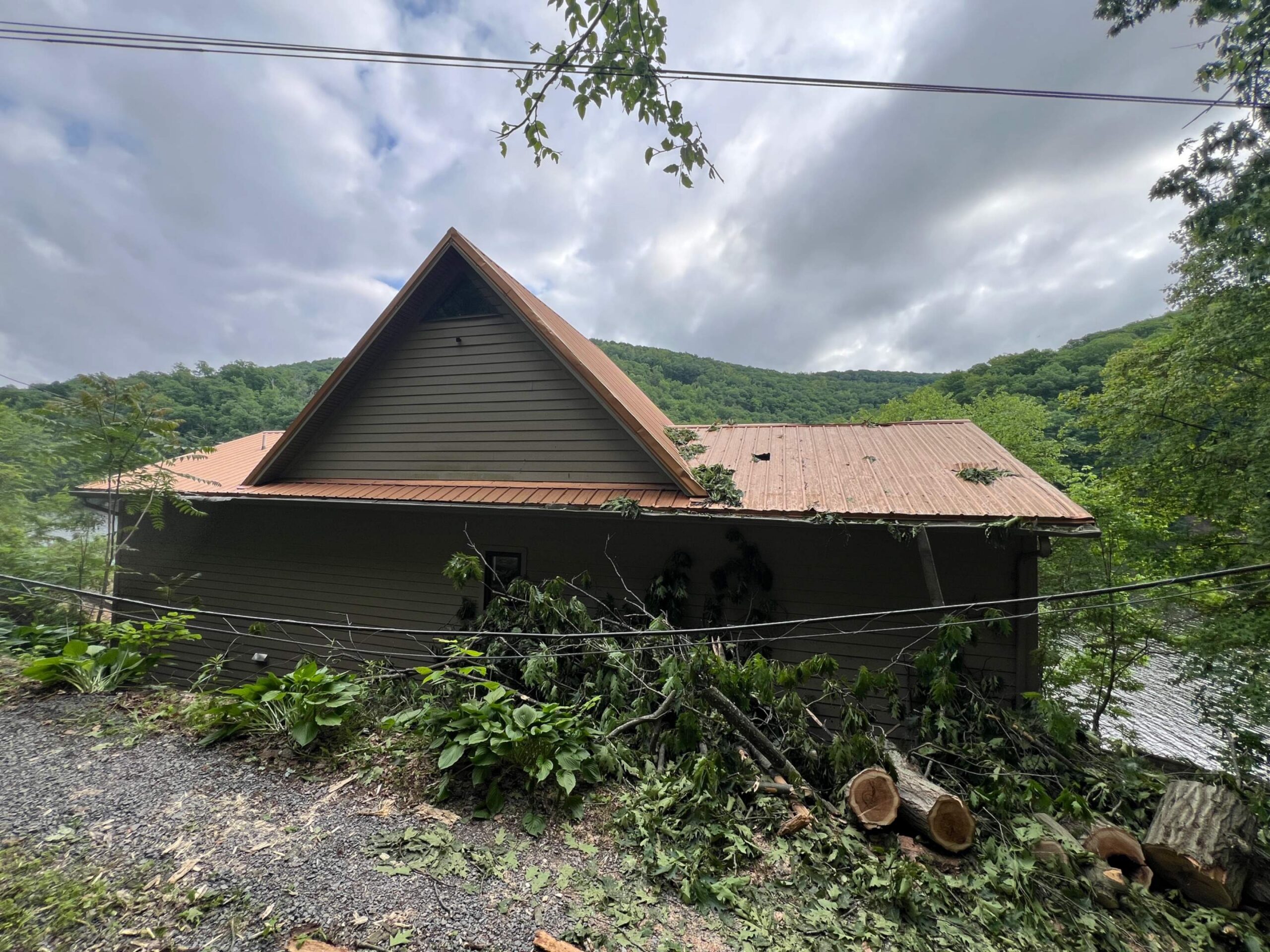 Eclipse Construction roofing project in Cheat Lake WV, Monongalia County